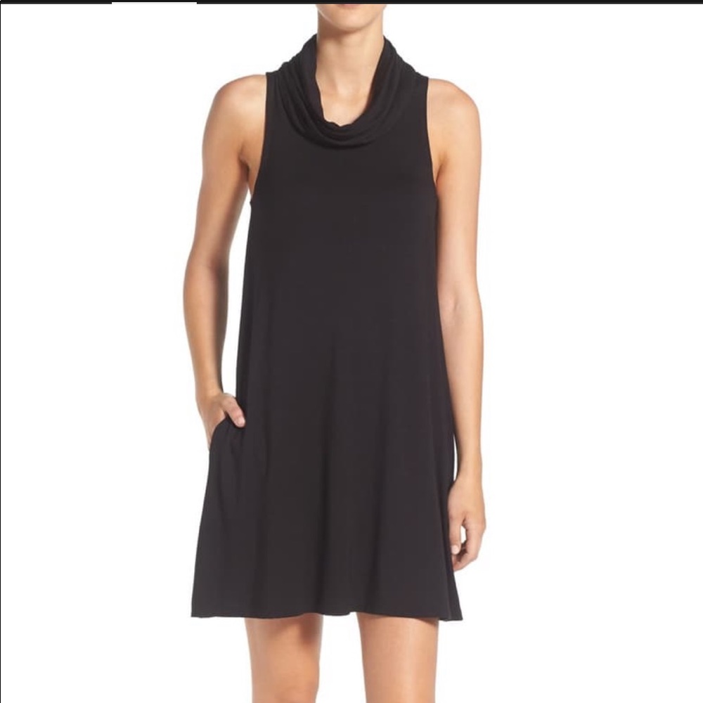 NWT Socialite Black Cowl Neck Sleeveless Dress XS